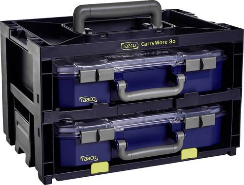 raaco CarryMore 80x2 Sortimentskoffer (B x H x T) 386 x 241 x 278 mm Inhalt 1 St.