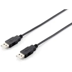 Equip USB 2.0 A auf A Kabel, M/M, 5.0m , Schwarz