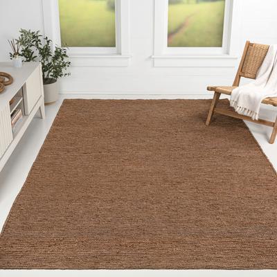 JONATHAN Y Griffin Rustic Farmhouse Woven Jute Solid Area Rug