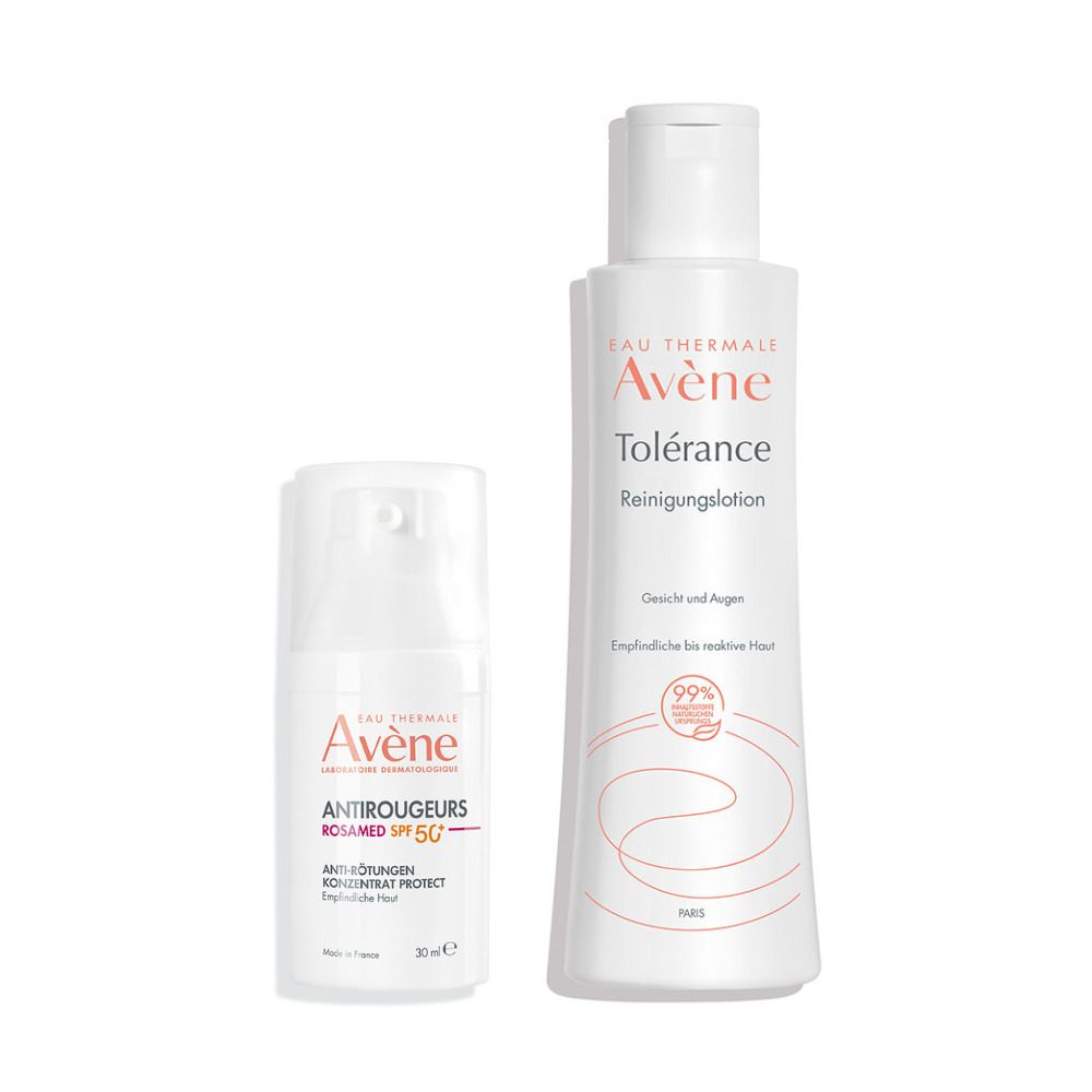Antirougeurs Rosamed Spf50+ Anti-Rötungen Konzentrat Protect + Avène Tolérance Reinigungsl 30+200 ml Set