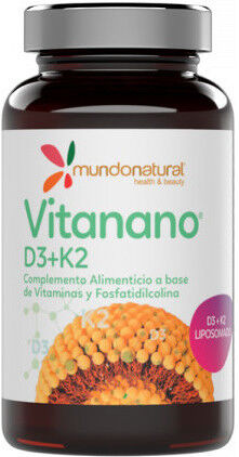 Mundo Natural Vitanano D3 + K2 30 Capsules