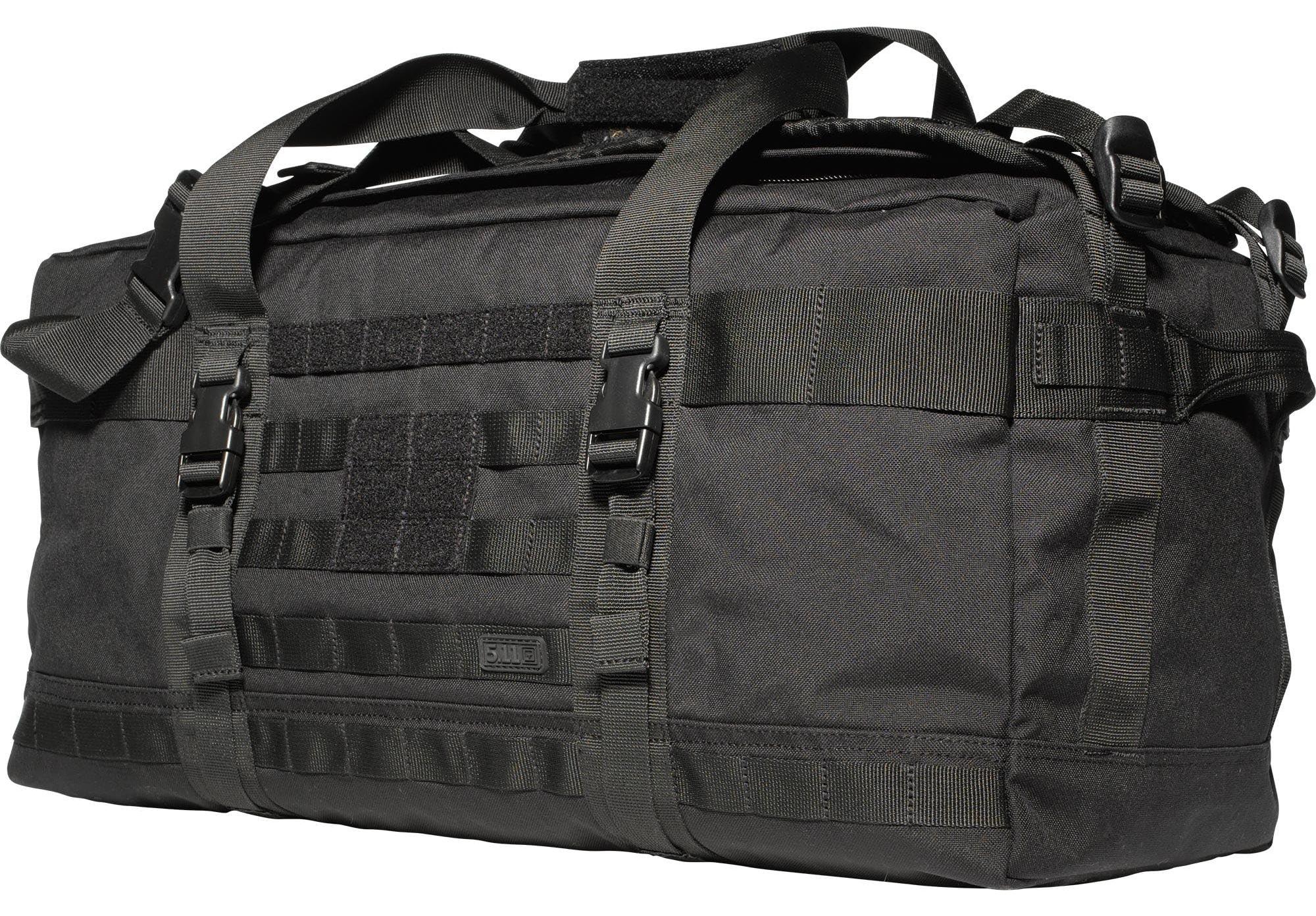 Taktischer Duffel-Rucksack 56L, wasserdicht, schwarz