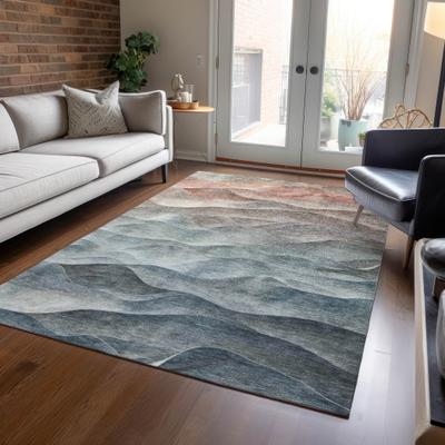 Addison Rugs Machine Washable Indoor/ Outdoor Funky Waves Chantille Rug