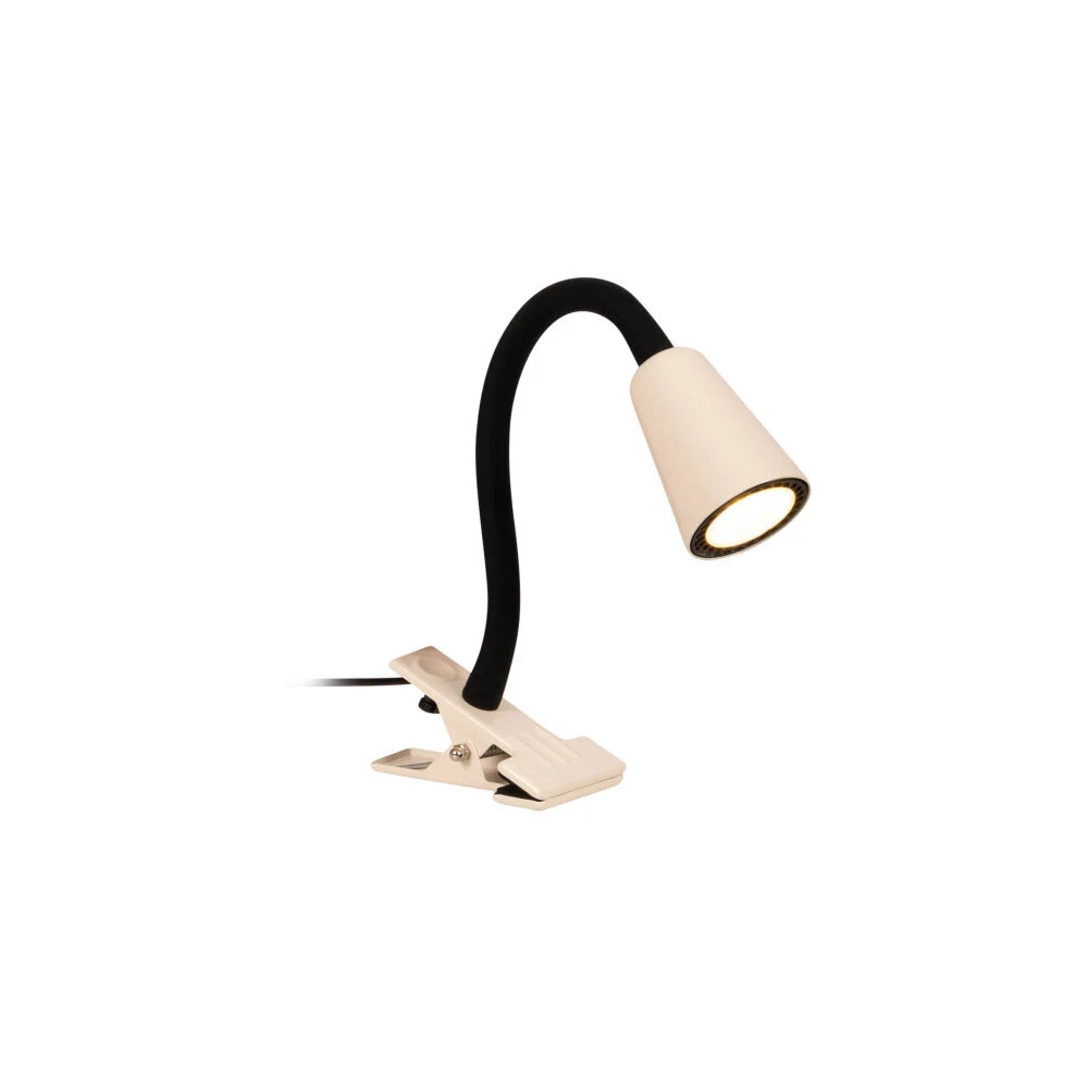 Lucide JASPER Klemlamp voor lees- en bureauverlichting - 1xGU10 - Crème