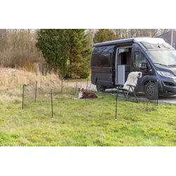 TRIXIE Mobiler Hundezaun, 15 m, schwarz