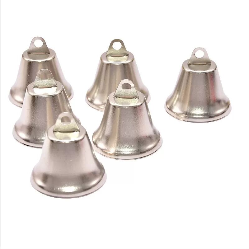 INF 10er-Pack Anti-Verlust-Glocken – silberne Haustierglocken aus Metall 22 mm