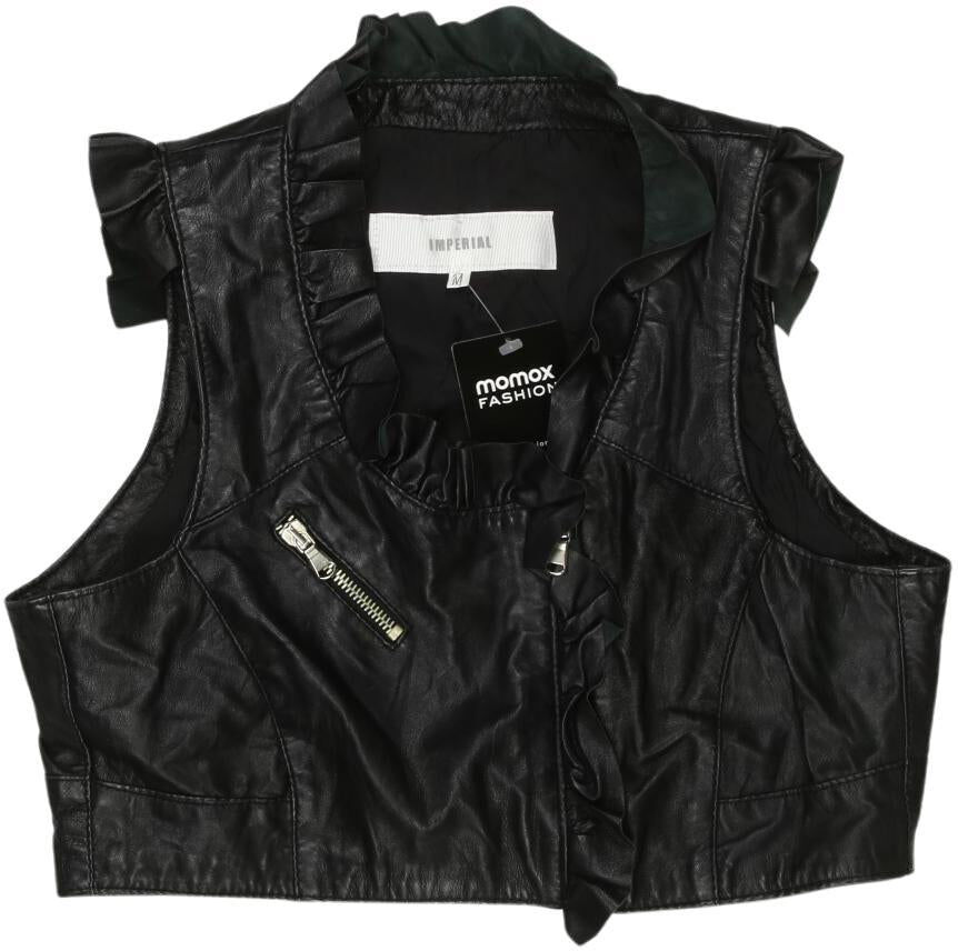 Imperial Damen Weste, Schwarz, Gr. M, Leder / Viskose - Second Hand