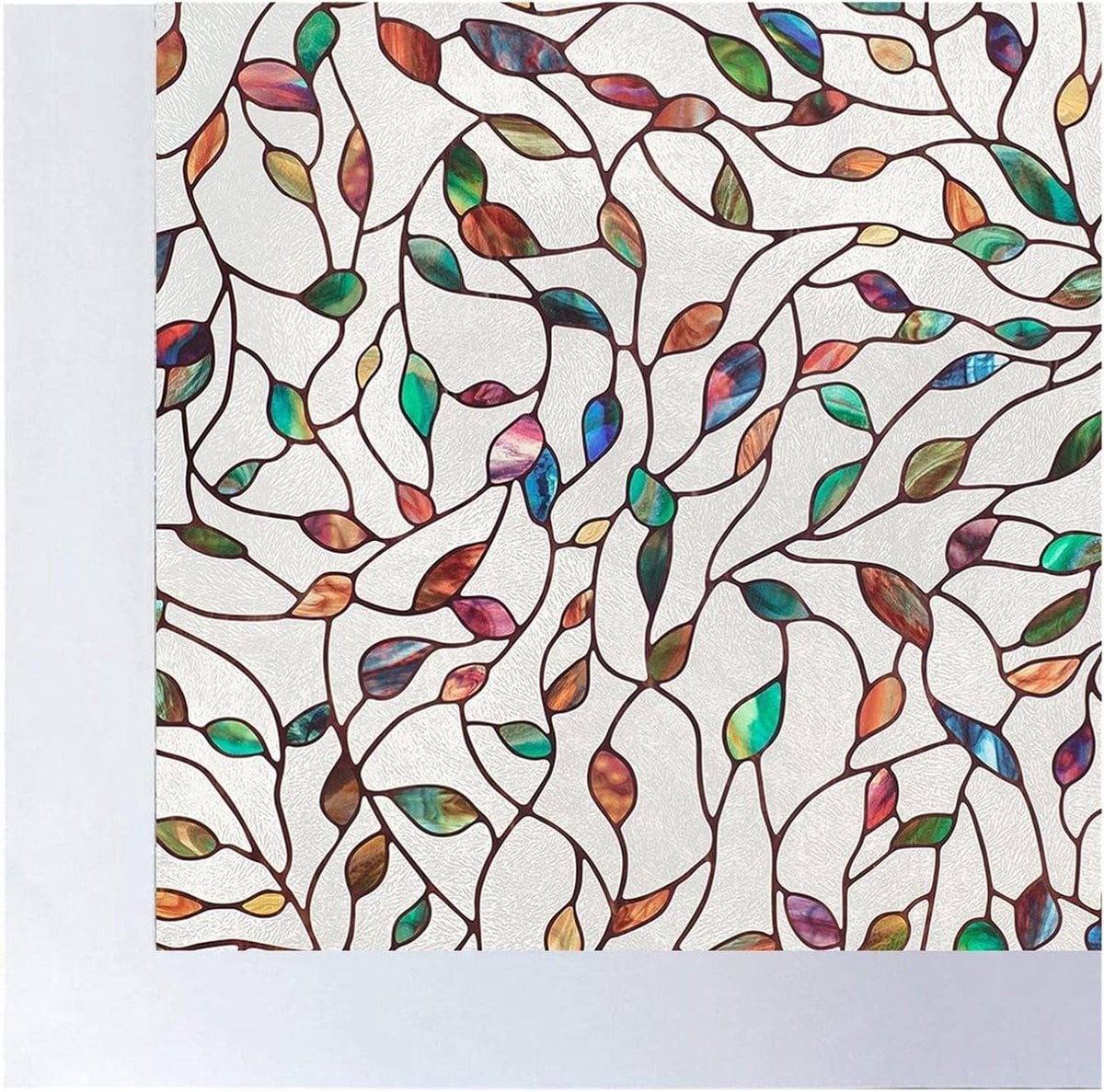 Gekleurde Raamfolie met Art Deco Effect voor Glasdecoratie en Privacy - 30 x 100 cm