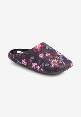 Wide Width Women's The Carita Clog Slipper by Comfortview in Floral (Size L W)