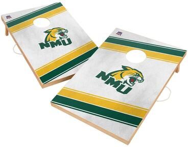 Skip's Garage Northern Michigan Wildcats Regulation 2x4 Cornhole Set
