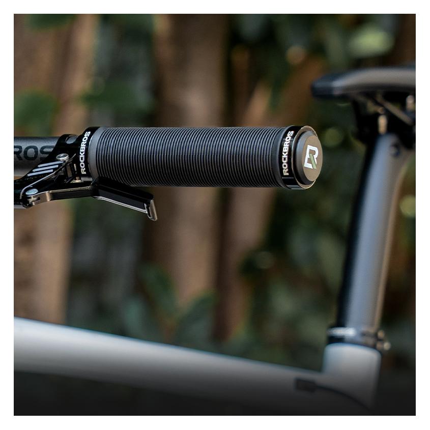 Rockbros Bike Grips Anti-Slip Twist Grips - Black (8386824307726)