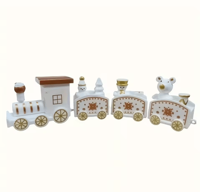 Inspire Picks Festive Christmas Train Ornament Merry Christmas Tree Decoration For Kids white