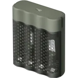GP Batteries ReCyko M451/270 4-Port USB Ladegerät inkl.4xAA NiMh 2600mAh (4 Stk., AA, AAA, Ladegerät inkl. Akku), Akku Ladegerät