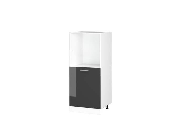 Vicco Herdumbauschrank R-Line, Anthrazit Hochglanz, 60 cm Backofennische auf komfortabler Höhe · 2 Einlegeböden · Höhenverst. Füße · 1 Tür · Einfache Integration
