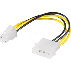 GOOBAY 51362 - Molex 4 Pin Stecker > P4 Pin Stecker, 16 cm