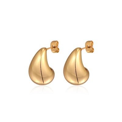 Paar Ohrstecker ELLI "Ohrringe Tropfen Ohrringe Silberfarben für Damen" Gr. 20, gold, Ohrringe, Damen, 20, Messing