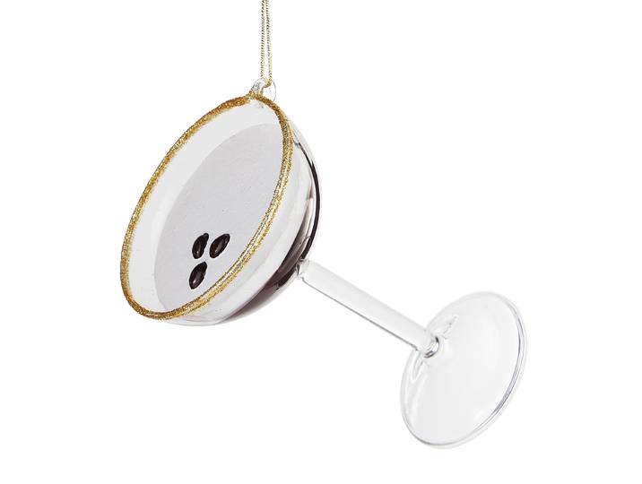 Suspension Espresso Martini 6 x 10 x 6cm Marron/Marron