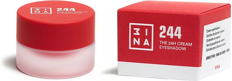 3INA - Eyeshadow, The 24H Cream, 3 ml,  True red, matte