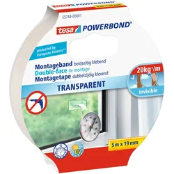 tesa doppelseitiges Klebeband 19 mm  x 5 m transparent