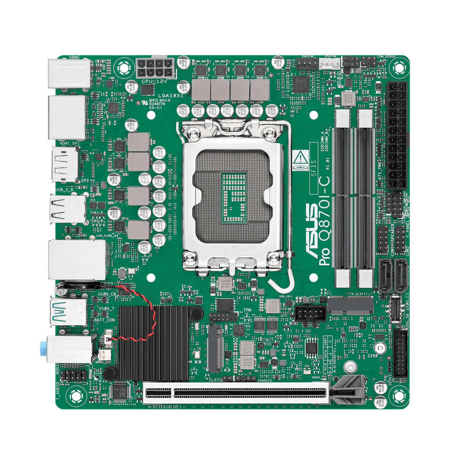 ASUS PRO Q870I-C-CSM Business Mini-ITX-Mainboard Sockel Intel LGA 1851 90MB1MPP-M0EAYC