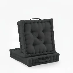 STUHLKISSEN Mila 50x50x10cm Anthrazit (2tlg)