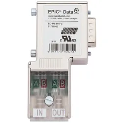 Lapp EPIC Data PROFIBUS Steckverbinder mit Schnellanschluss EPIC ED-PB-90-PG-LED-FC Inhalt: 1, Elektronikkabel + Stecker