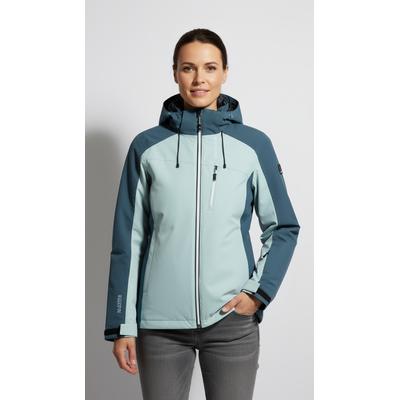 Winterjacke KILLTEC "KSW 256 WMN SKI JCKT", Damen, Gr. 40, blau (hell eisblau), Web, Obermaterial: 100% Polyester. Futter: 100% Polyester, Jacken Winterjacke, mit abnehmbarer Kapuze, wasserdicht, atmungsaktiv, winddicht