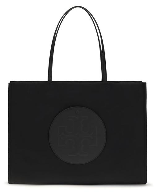 Tory Burch Ella Shopper Nylon schwarz Double-T Logo