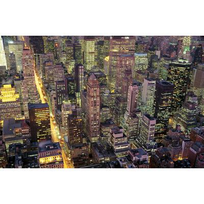 Fototapete PAPERMOON "NEW YORK-BRODWAY MANHATTAN SKYLINE TIMES SQUARE", bunt, B:3m L:2,23m, Vlies, Tapeten