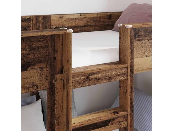 KTHLBRH Etagenbett aus Holz, 75 x 190 cm Minimalistisches Design, robuste Struktur, geeignet für moderne Räume