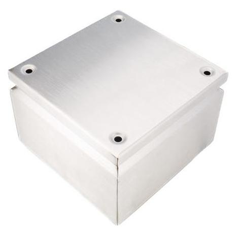 RS PRO IP66 Terminal Box, S/Steel, 200x200x120 (8428336)