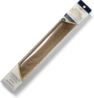 """Barely Xtensions 18"" Ultra-Seamless Clip-in Hair Extensions Dark Blonde Frost 100 Grams"""