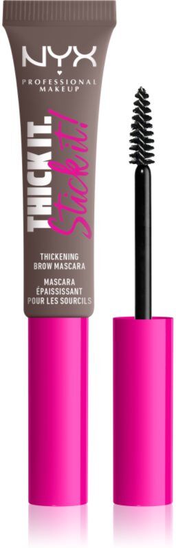 NYX Professional Makeup Thick it Stick It Brow Mascara Bryn mascara Skygge 05 Ash Brown 4,2 g
