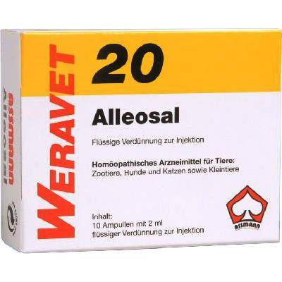 Alleosal 20 Amp.f.Hunde/Katzen/Klein-u.Zootiere 10x2 ml Ampullen