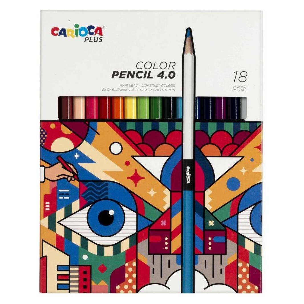 Carioca Plus - Colored pencils 4mm, 18 pcs (809306) (18x) (809306)