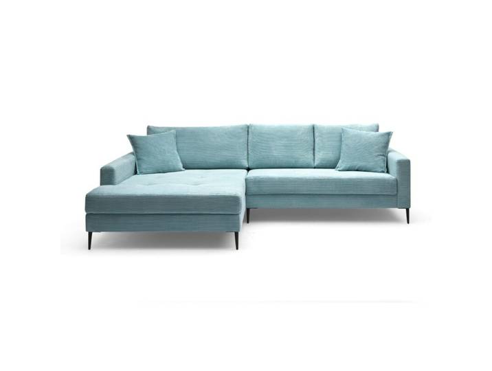 Trendstore Hilary Ecksofa in Cord - Cord Zoom lagoon , links Ott