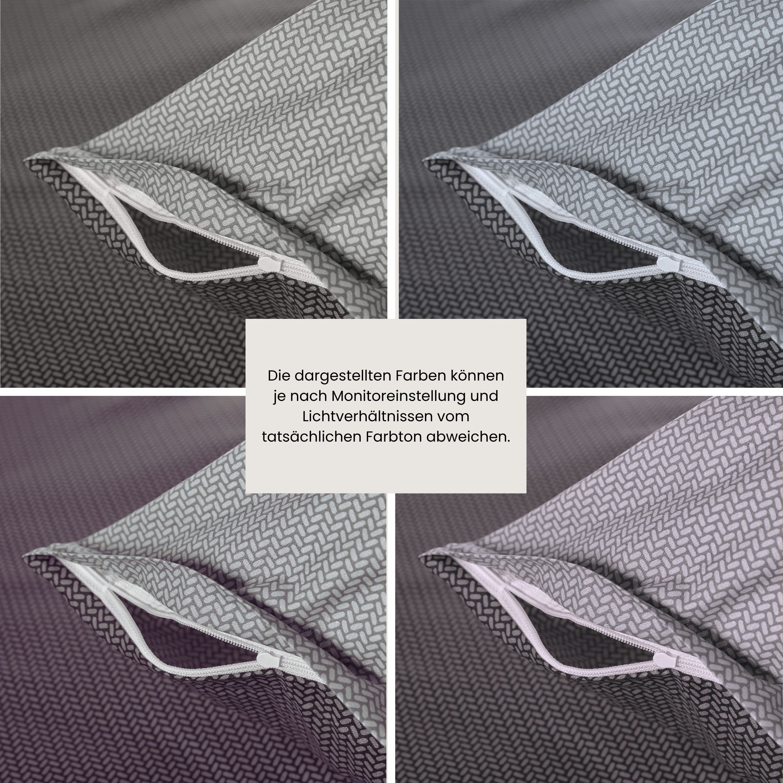 Bettwäsche SCHIESSER "Silva in einem simplen Minimaldessin in angesagter Strickoptik", grau, B/L: 155cm x 220cm, 1 Stk., 1 Stk., Renforcé, B/L: 80cm, 2 Stk., Renforcé, Obermaterial: 100% Baumwolle, Bettwäsche, Bettwäsche, OEKO-TEX MADE IN GREEN grau B/L: 