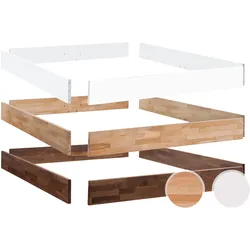 Hasena Fine-Line Bettrahmen Syma 18 Weiss deckend, lackiert / 160x220 cm
