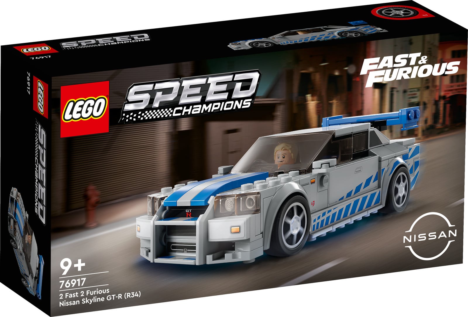 LEGO Speed Champions 76917 2 Fast 2 Furious Nissan Skyline GT-R (R34)