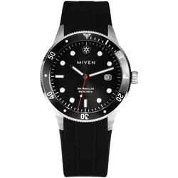 MIYEN MUNICH - SEA TRAVELLER - Black - Kautschuk schwarz / 42 MM