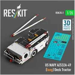 ResKit US NAVY A/S32A-49 (long) Deck Tractor (3D Printed model kit)