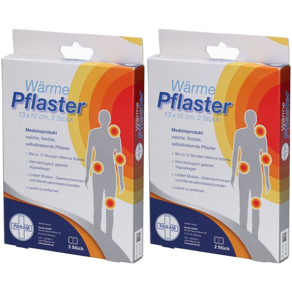Param Wärmepflaster 10x13 cm 2x 2x2 St Pflaster