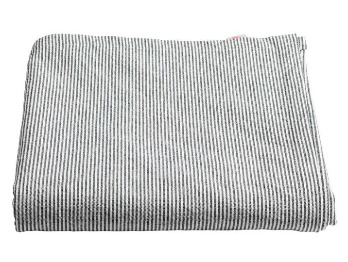 Vivaraise - Nappe Rayée Finette Caviar En Coton Bio 160 X 250 Cm