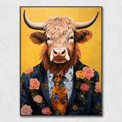 La Casa »Bullenporträt« Ölbild gerahmt 90x120 cm