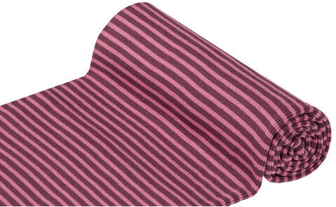 Ringelbündchen, aubergine/mauve