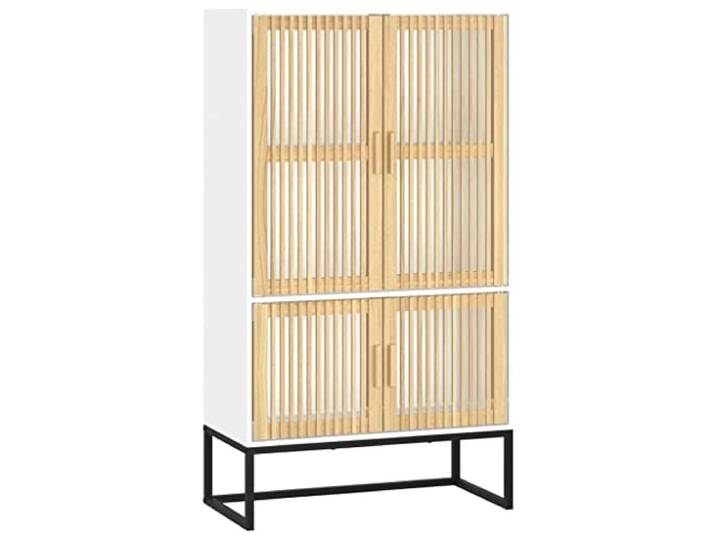 Heofavd Highboard Weiß 70x35x125 cm Schrank Kommode Beistellschrank