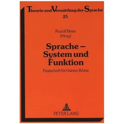 Sprache - System und Funktion, Fachbücher