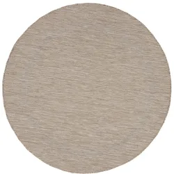 TEPPICH Outdoor ALSTER in Beige, einfarbig, Ø 160 cm