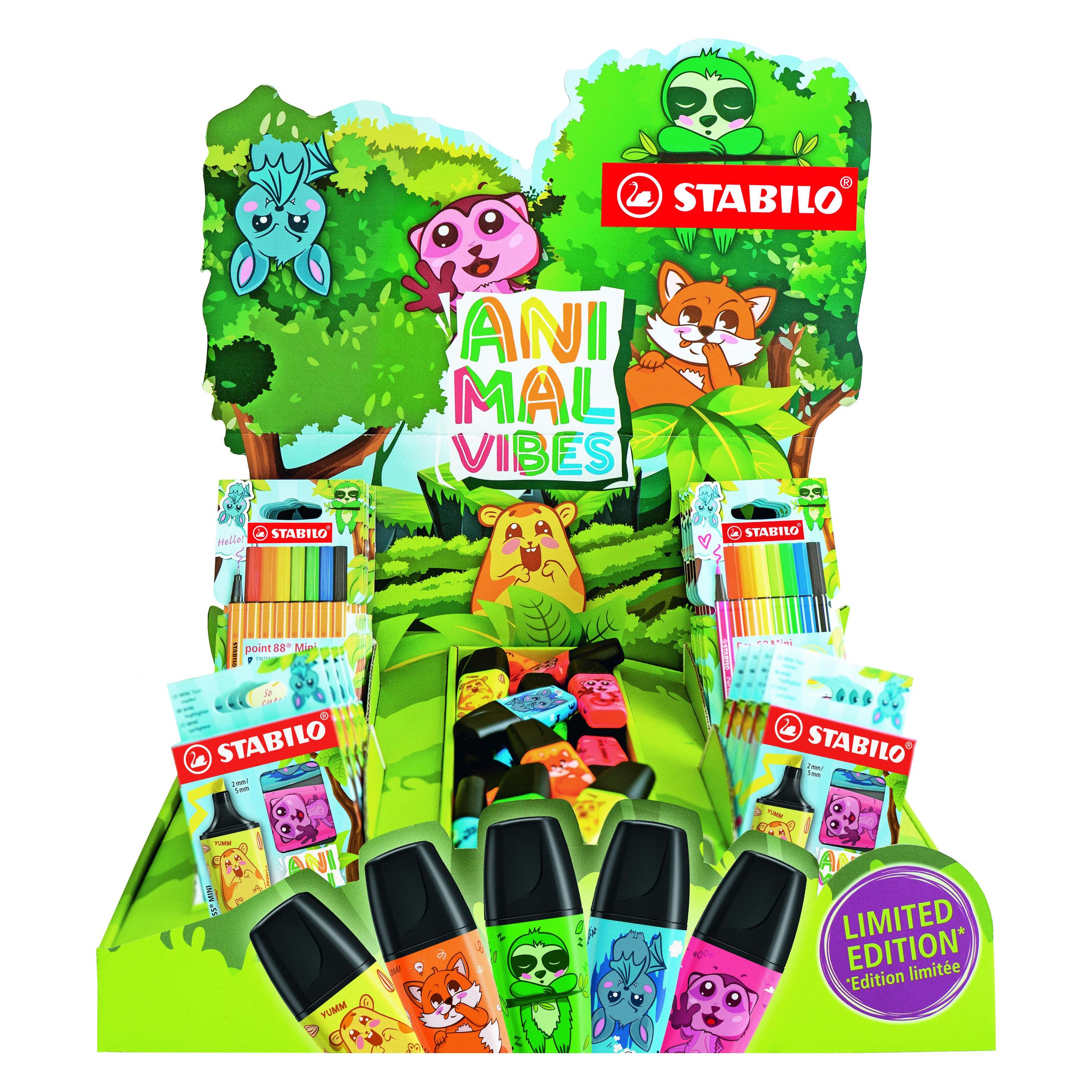 Stabilo Animal Vibes Thekendisplay (48x) (2531/1)