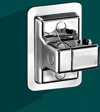PRiME Premium No Drilling Shower Mount Adjustable Handheld Shower Holder Bracket Easy Install Handheld Shower Bracket silvery G1334b